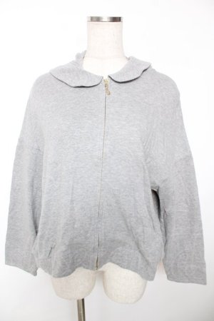 画像: Franche Lippee / うさぎチャームパーカー M グレー Y-25-12-05-065-LO-TO-SZ-ZY