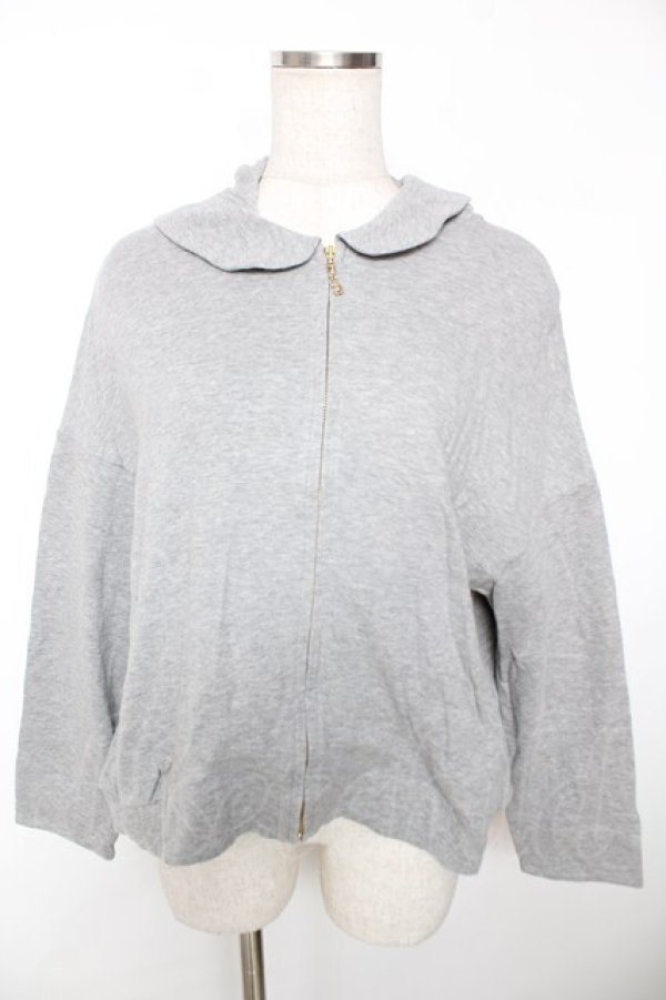 画像1: Franche Lippee / うさぎチャームパーカー M グレー Y-25-12-05-065-LO-TO-SZ-ZY (1)