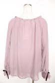画像2: axes femme / すみれ刺繍シフォンプルオーバー M ラベンダー Y-25-12-05-068-AX-TO-SZ-ZS (2)