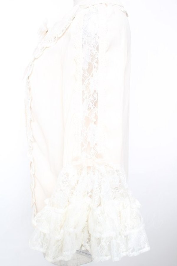 画像3: axes femme Kawaii / レーシー姫袖ブラウス M 生成り Y-25-12-05-070-AX-BL-SZ-ZS (3)