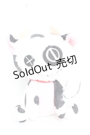 画像: NieR Clothing / NieRちゃんぬいぐるみ【牛さん着ぐるみ】  白×黒 Y-25-12-05-013-PU-ZA-SZ-ZY