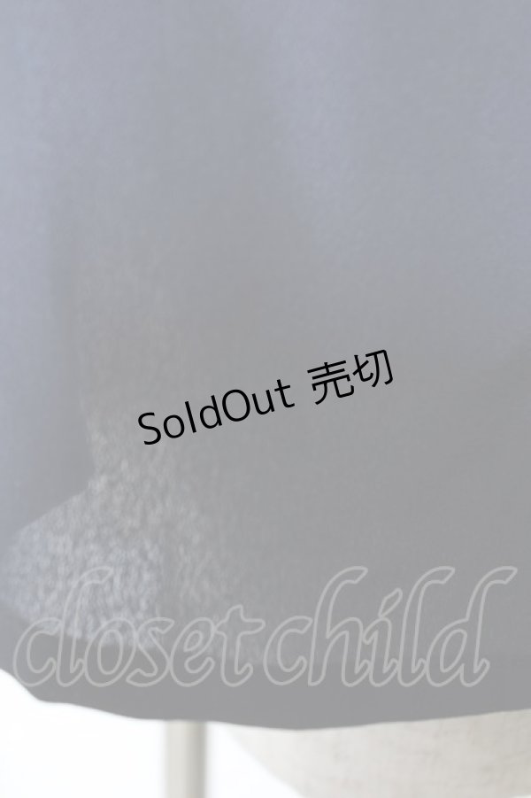 画像3: axes femme Kawaii / 姫袖フリルブラウス  紺 Y-25-12-05-072-AX-BL-SZ-ZY (3)