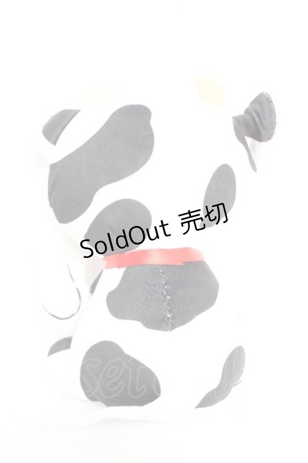 画像2: NieR CLOTHING / NieRちゃんぬいぐるみ【牛さん着ぐるみ】  白×黒 Y-25-12-05-013-PU-ZA-SZ-ZY (2)