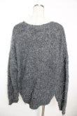 画像2: axes femme / ふんわりフェザーニットカーディガン F グレー Y-25-12-05-075-AX-TO-SZ-ZS (2)