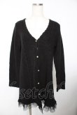 画像1: axes femme / 裾チュールラメニットカーディガン M 黒 Y-25-12-05-078-AX-TO-SZ-ZY (1)