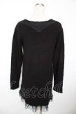 画像2: axes femme / 裾チュールラメニットカーディガン M 黒 Y-25-12-05-078-AX-TO-SZ-ZY (2)