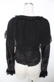 画像2: Lumiebre / アドラシオンローズブラウス  黒 Y-25-12-05-083-LO-TO-SZ-ZY (2)