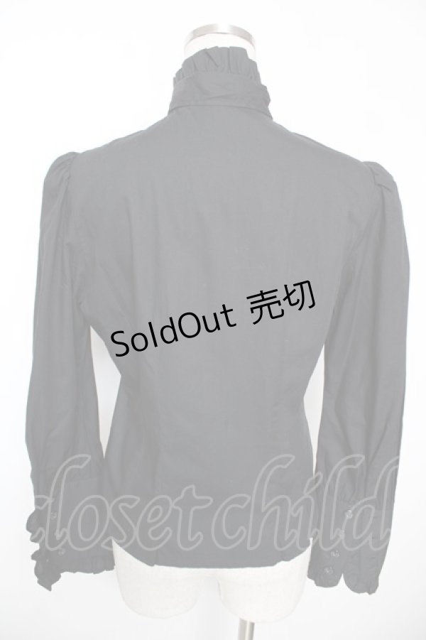 画像2: ALICE and the PIRATES / プリンス・コンラッドブラウス  黒 Y-25-12-05-084-PA-BL-SZ-ZY (2)