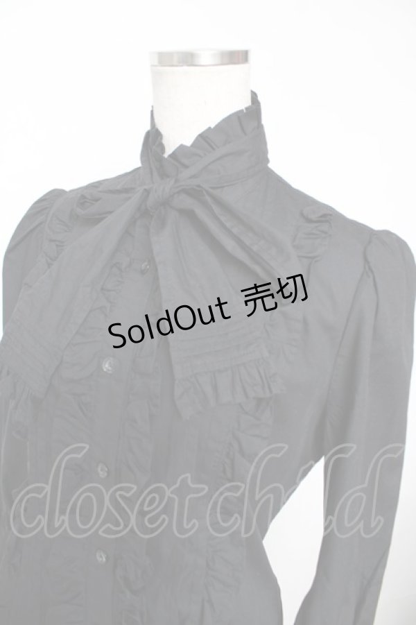 画像3: ALICE and the PIRATES / プリンス・コンラッドブラウス  黒 Y-25-12-05-084-PA-BL-SZ-ZY (3)