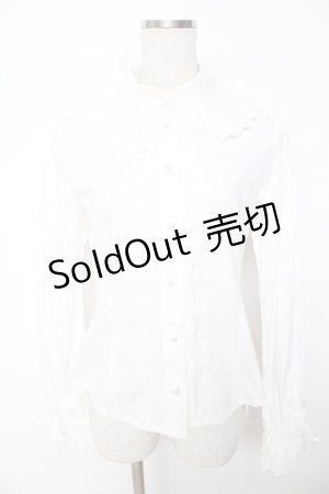 画像: BABY, THE STARS SHINE BRIGHT / ピンタックブラウス  白 Y-25-12-05-085-BA-BL-SZ-ZY