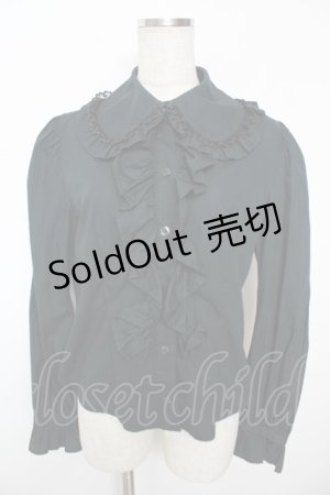 画像: ALICE and the PIRATES / A/P丸衿ブラウス  黒 Y-25-12-05-086-PA-BL-SZ-ZY