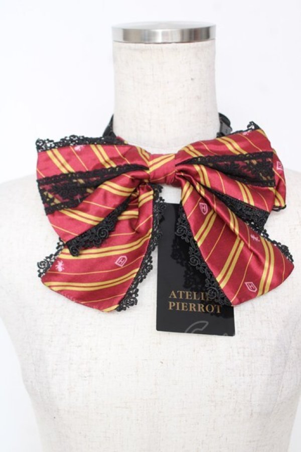 画像1: ATELIER PIERROT / ハリー・ポッター トリプルリボンタイ  グリフィンドール（レッド） Y-25-12-05-016-EL-ZA-KB-ZY (1)