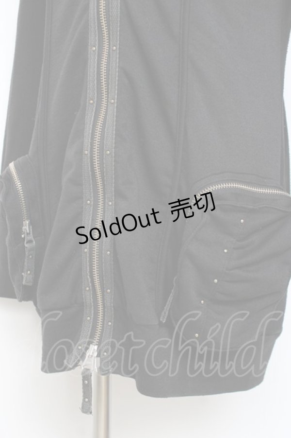 画像4: Ozz Croce / 龍刺繍ZIPロングパーカー  黒 Y-25-12-05-090-OO-TO-SZ-ZY (4)