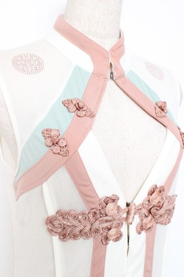 画像4: Ozz oneste / 夏チャイナジレ  白 Y-25-12-05-097-OO-OP-SZ-ZY (4)