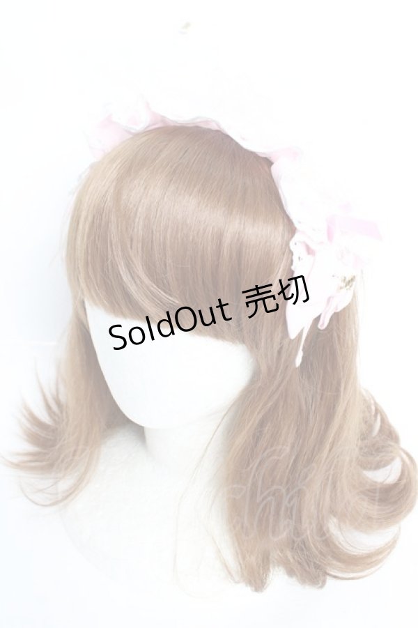 画像1: Angelic Pretty / Dolceフリルカチューシャ  ピンク Y-25-12-05-019-AP-ZA-SZ-ZY (1)