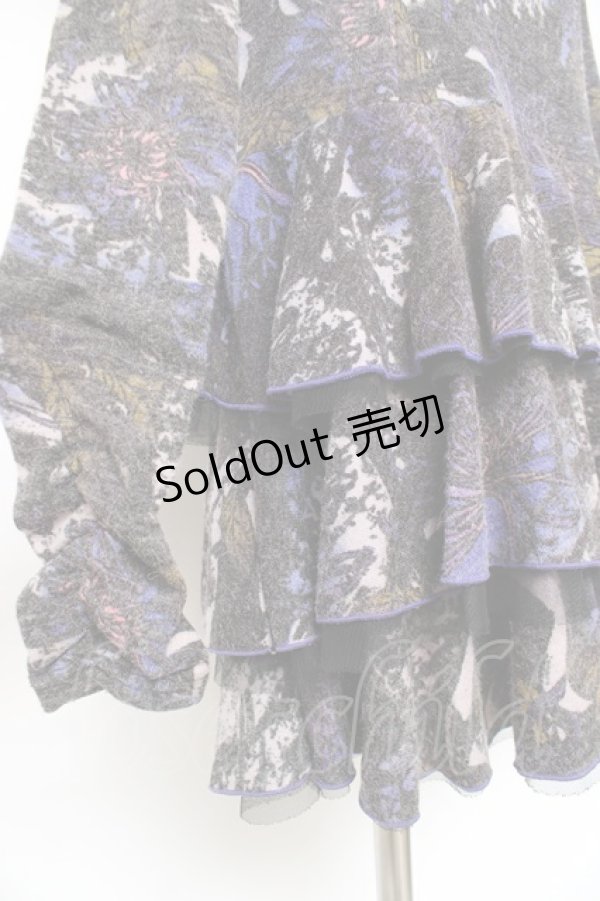 画像3: Ozz oneste / フリル総柄ワンピース  パープル Y-25-12-05-102-OO-OP-SZ-ZY (3)