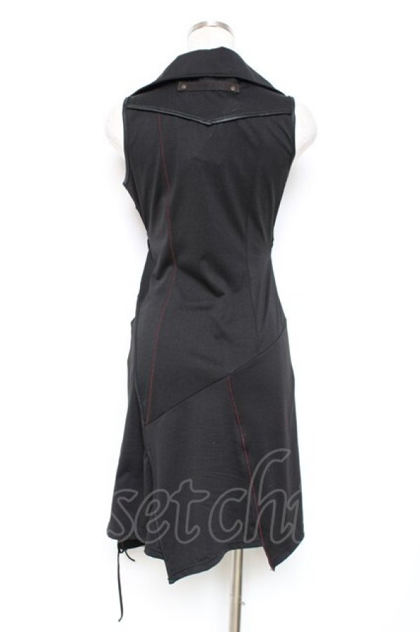 画像2: Ozz Croce / 柄切り替えチャイナチュニック  黒 Y-25-12-05-105-OO-OP-SZ-ZY (2)