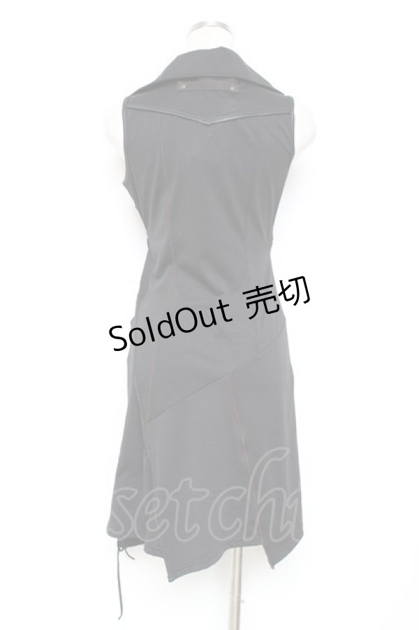 画像2: Ozz Croce / 柄切り替えチャイナチュニック  黒 Y-25-12-05-105-OO-OP-SZ-ZS (2)