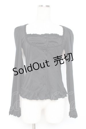 画像: MIHO MATSUDA / ローズレースカーディガン  黒 Y-25-12-05-111-GO-TO-SZ-ZY