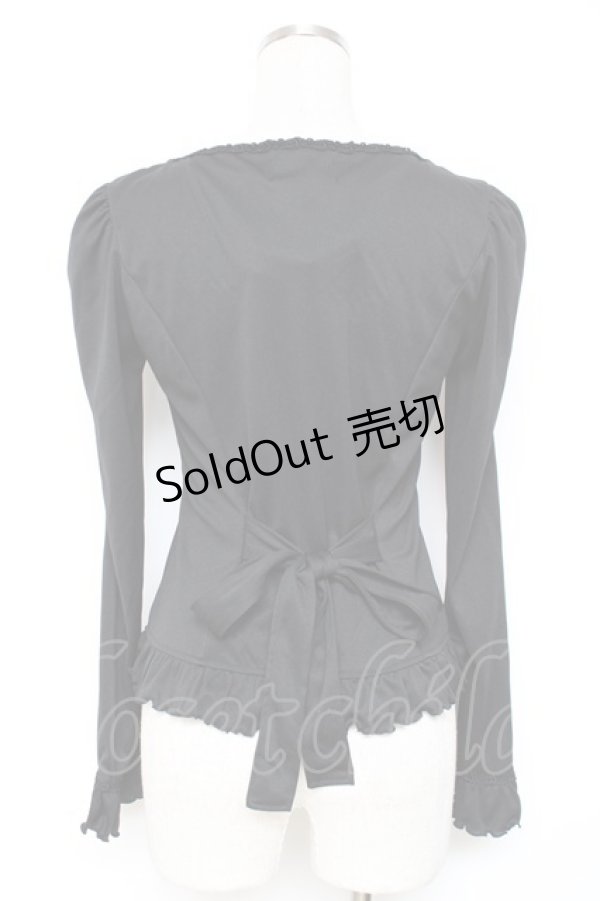 画像2: MIHO MATSUDA / ローズレースカーディガン  黒 Y-25-12-05-111-GO-TO-SZ-ZY (2)