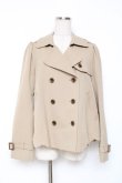 画像1: franche lippee black / トレンチショートジャケット M ベージュ Y-25-12-05-113-LO-JA-SZ-ZY (1)