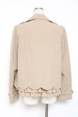 画像3: franche lippee black / トレンチショートジャケット M ベージュ Y-25-12-05-113-LO-JA-SZ-ZY (3)