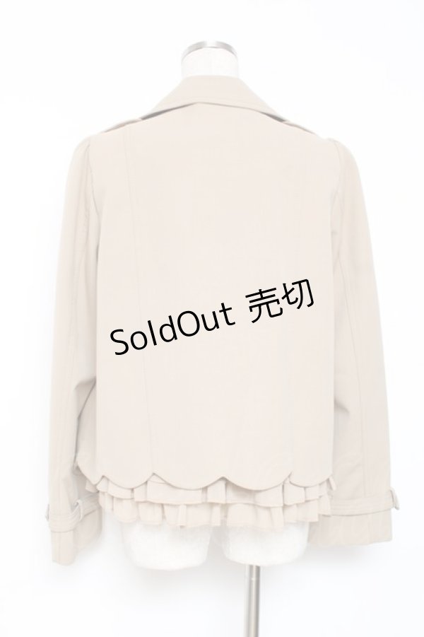 画像3: franche lippee black / トレンチショートジャケット M ベージュ Y-25-12-05-113-LO-JA-SZ-ZY (3)