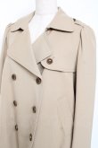 画像4: franche lippee black / トレンチショートジャケット M ベージュ Y-25-12-05-113-LO-JA-SZ-ZY (4)