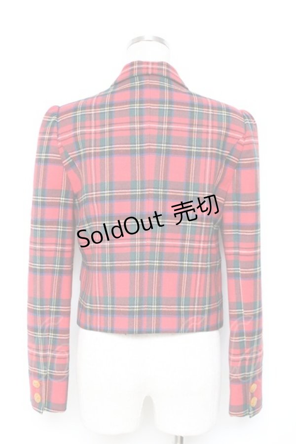 画像3: Jane Marple / タータンジャケット M 赤 Y-25-12-05-114-JM-JA-SZ-ZY (3)