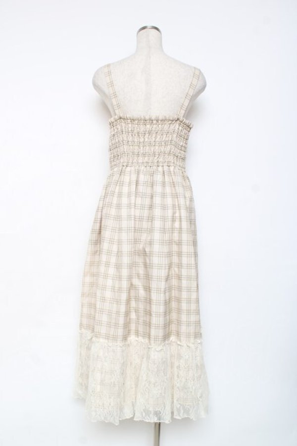 画像2: axes femme / タックデザインジャンスカ  生成り Y-25-12-05-116-AX-OP-SZ-ZS (2)