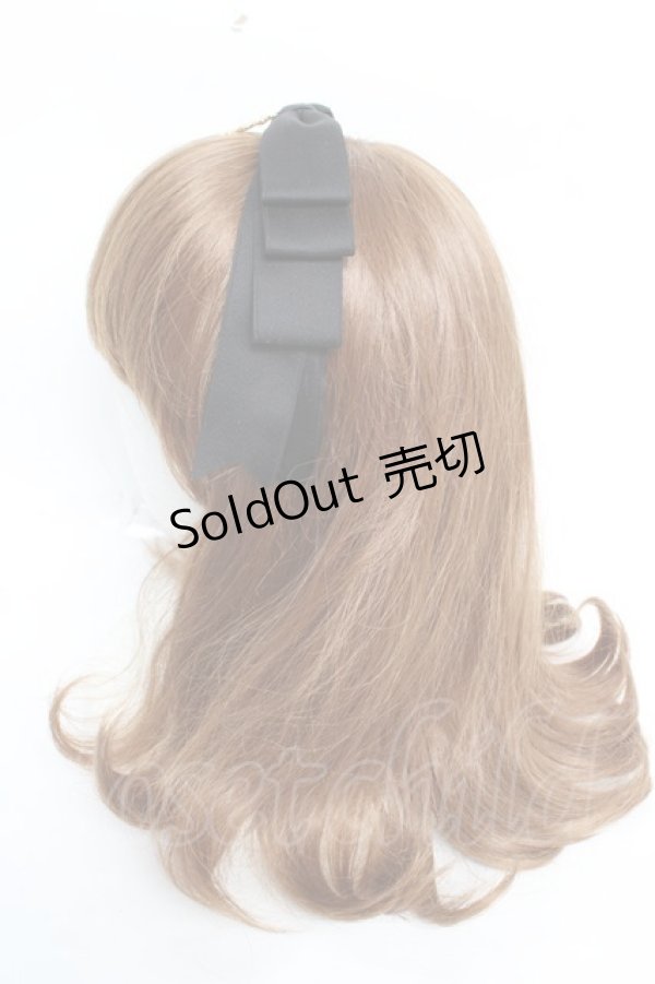 画像2: ALICE and the PIRATES / まんなかリボンカチューシャ  黒 Y-25-12-05-021-PA-AC-SZ-ZY (2)