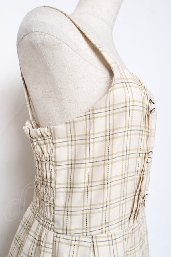 画像3: axes femme / タックデザインジャンスカ  生成り Y-25-12-05-116-AX-OP-SZ-ZS (3)