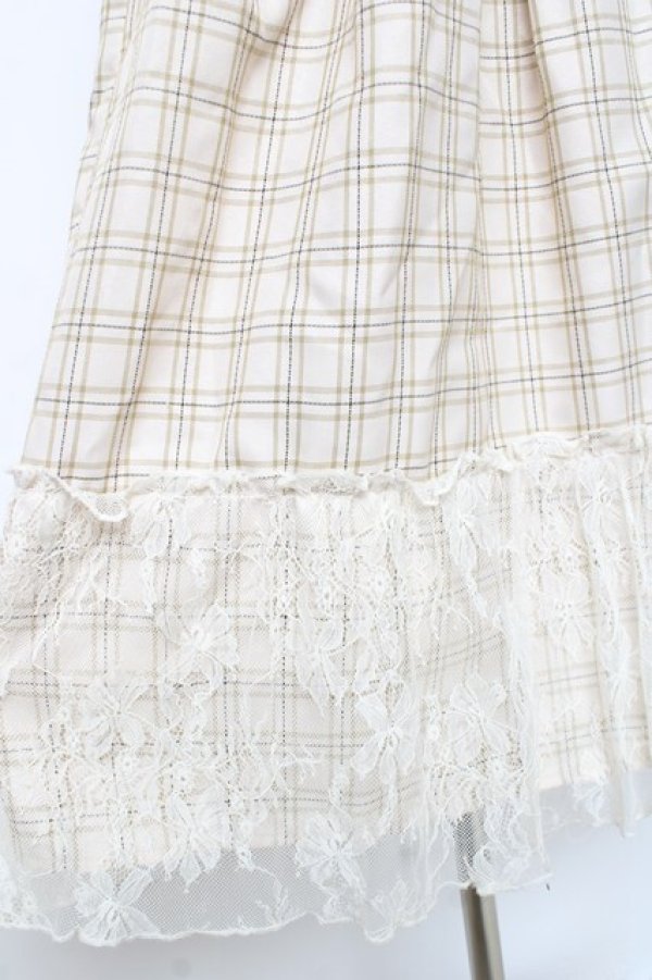 画像4: axes femme / タックデザインジャンスカ  生成り Y-25-12-05-116-AX-OP-SZ-ZS (4)