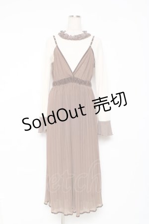 画像: axes femme / アンサンブルキャミワンピース M 生成り Y-25-12-05-117-AX-OP-SZ-ZS