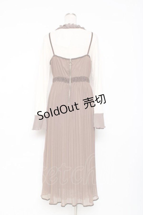 画像2: axes femme / アンサンブルキャミワンピース M 生成り Y-25-12-05-117-AX-OP-SZ-ZS (2)