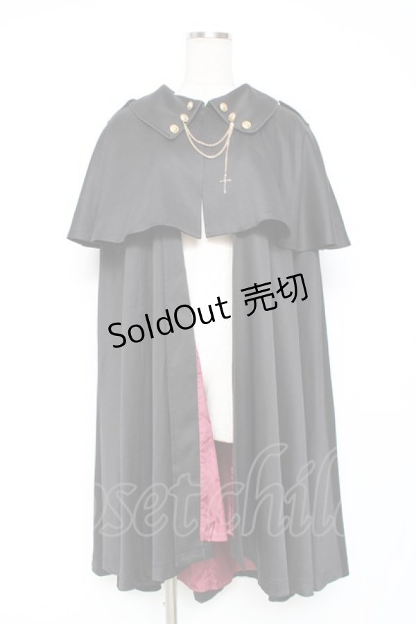 画像1: Amavel / Fantasic Vampireケープ付きローブ  黒 Y-25-12-05-120-CA-JA-SZ-ZY (1)