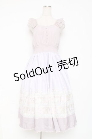 画像: axes femme POETIQUE / カトラリープリントワンピース M ラベンダー Y-25-12-05-122-AX-OP-SZ-ZY