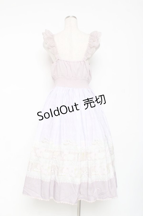 画像3: axes femme POETIQUE / カトラリープリントワンピース M ラベンダー Y-25-12-05-122-AX-OP-SZ-ZY (3)