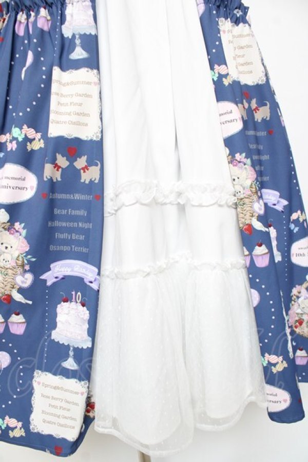 画像4: axes femme Kawaii / 10thアニバーサリーワンピース M ブルー Y-25-12-05-126-AX-OP-SZ-ZS (4)