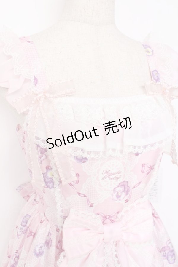 画像4: Angelic Pretty / Lacy Pansyジャンパースカート  ピンク Y-25-12-05-127-AP-OP-SZ-ZY (4)