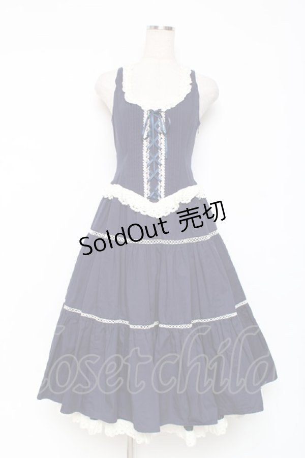 画像1: ALICE and the PIRATES / シルヴィアジャンパースカート  紺 Y-25-12-05-129-PA-OP-SZ-ZY (1)