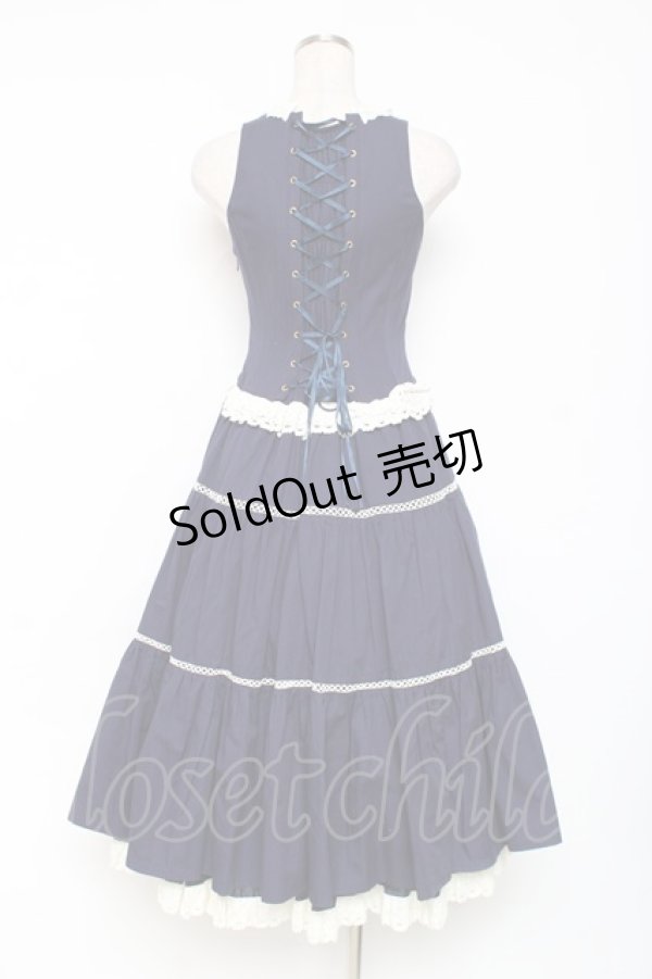 画像2: ALICE and the PIRATES / シルヴィアジャンパースカート  紺 Y-25-12-05-129-PA-OP-SZ-ZY (2)