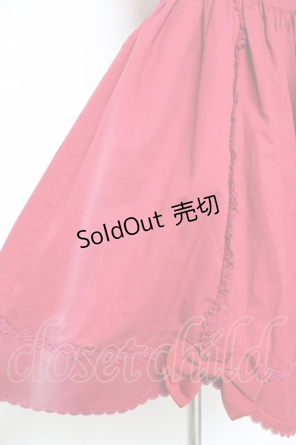 画像4: ALICE and the PIRATES / ソリエルリボンスカラップジャンパースカート  エンジ Y-25-12-05-131-PA-OP-SZ-ZY (4)