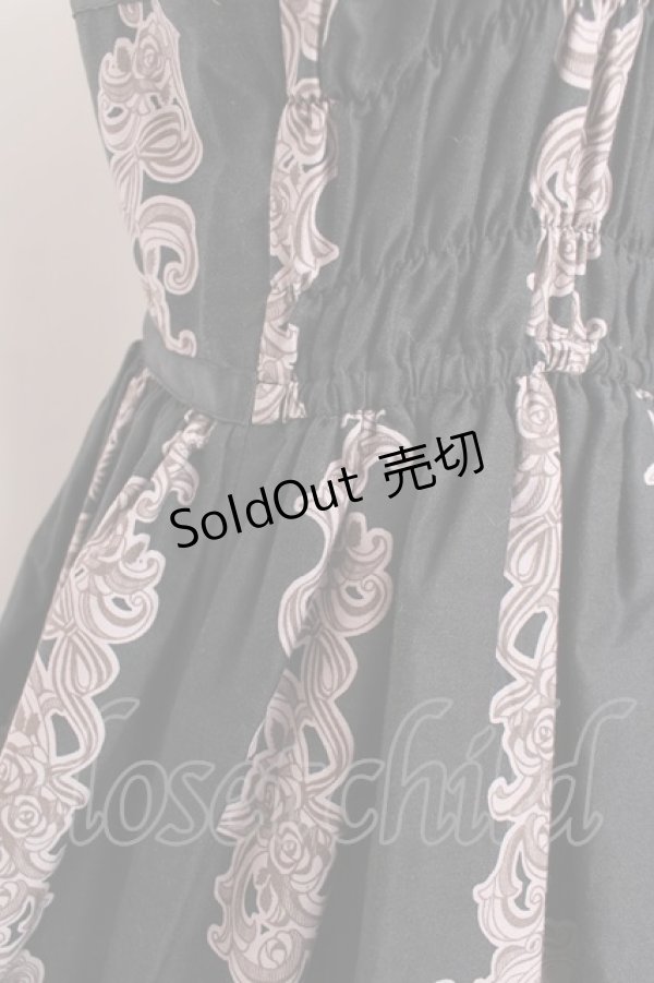 画像4: ALICE and the PIRATES / A/P海賊柄ジャンパースカートセット  黒 Y-25-12-05-132-PA-OP-SZ-ZY (4)