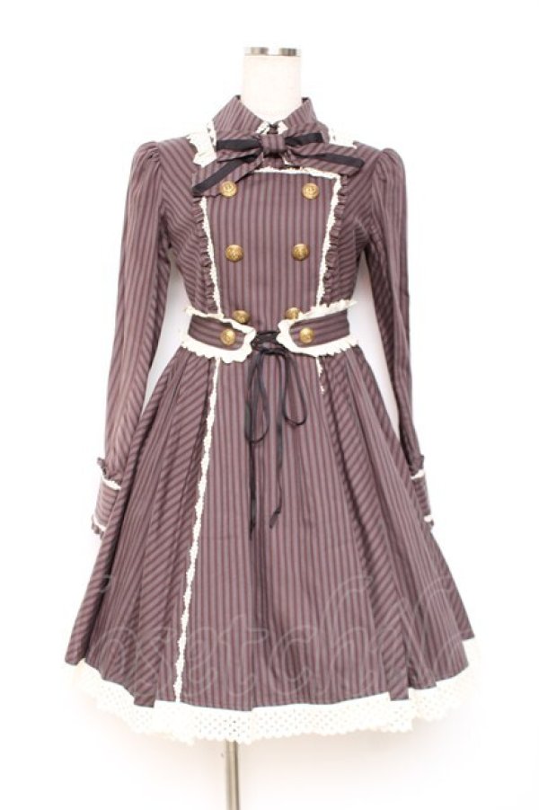 Angelic Pretty / ブリティッシュカレッジ ワンピース ブラウン Y-25