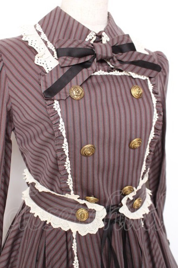 Angelic Pretty / ブリティッシュカレッジ ワンピース ブラウン Y-25