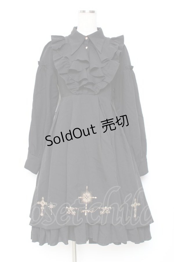 画像1: Amavel / Rosary Angelフィッシュテールワンピース  黒 Y-25-12-05-135-CA-OP-SZ-ZY (1)