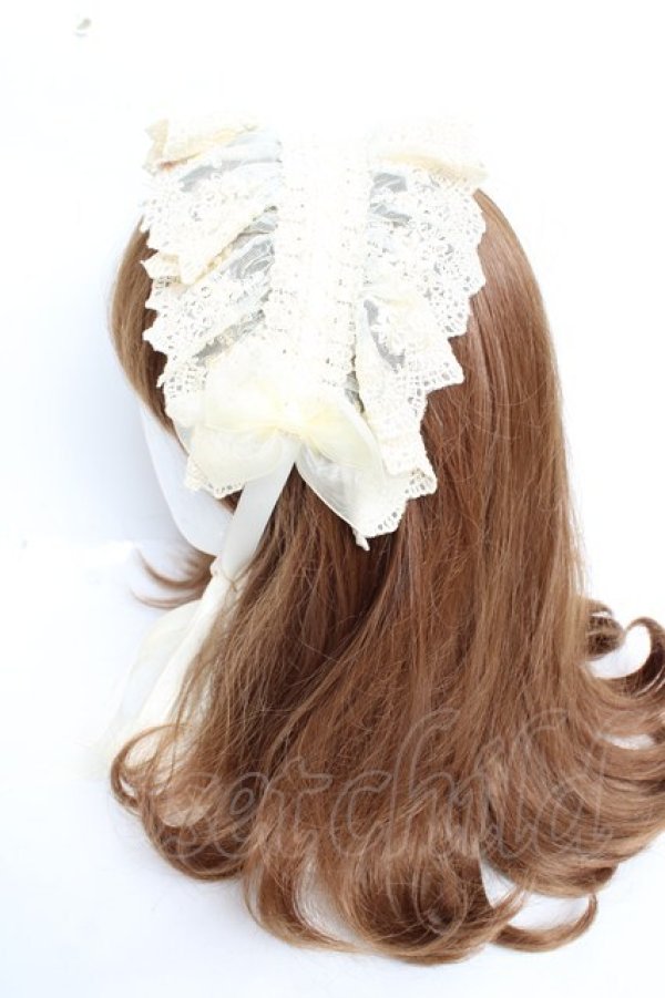 画像2: ATELIER PIERROT / Gothic Lattices Headdress  生成り３ Y-25-12-05-024-EL-AC-SZ-ZY (2)