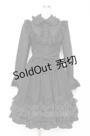 画像: AND ROMEO / ヨークレースワンピース  黒 Y-25-12-05-137-LO-OP-SZ-ZY