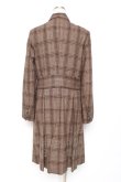 画像2: The Gabriel Chelsea / プリーツチェック柄コート  ブラウン Y-25-12-05-143-LO-CO-SZ-ZY (2)